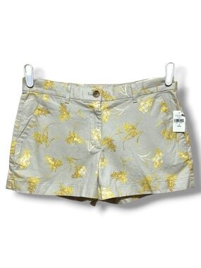 GAP Summer Shorts Gold Floral Size 2 Cottagecore Coastal Resort